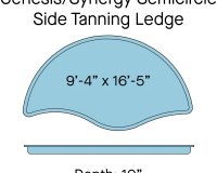 Genesis/Synergy Semicircle Side Tanning Ledge