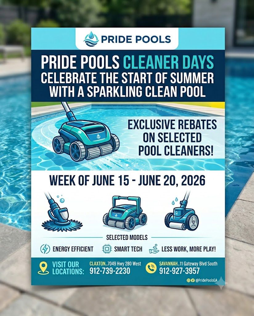 Pride Pools CLEANER DAYS June 15-20, 2026